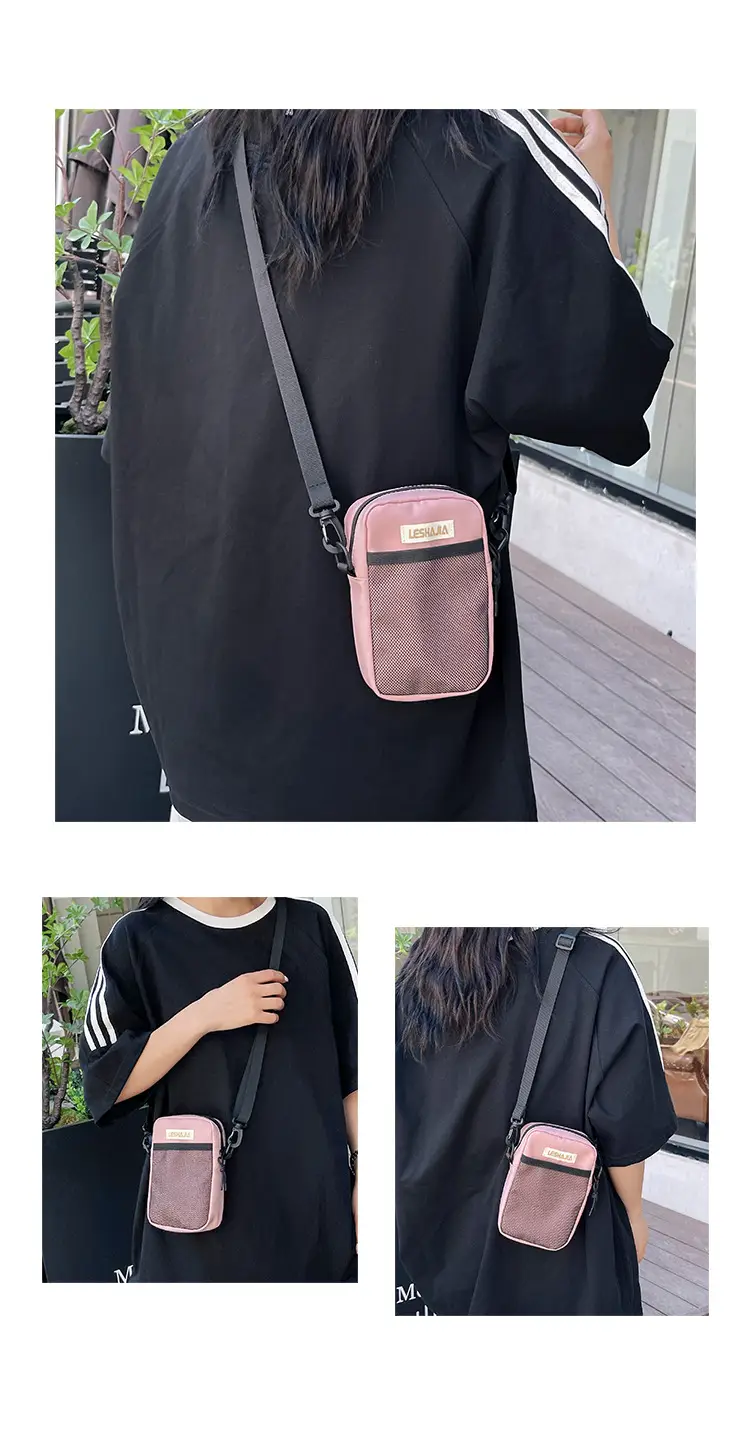 Women's Red Crossbody Phone Bag with Adjustable Strap — feature 9