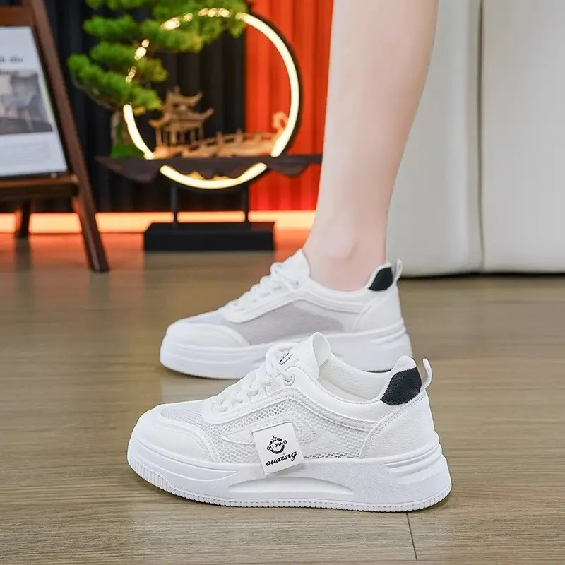 Women Chunky White Sneakers 2025 Casual Comfort - Image 3