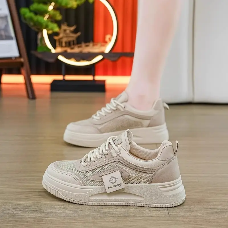 Women Chunky White Sneakers 2025 Casual Comfort - Image 2