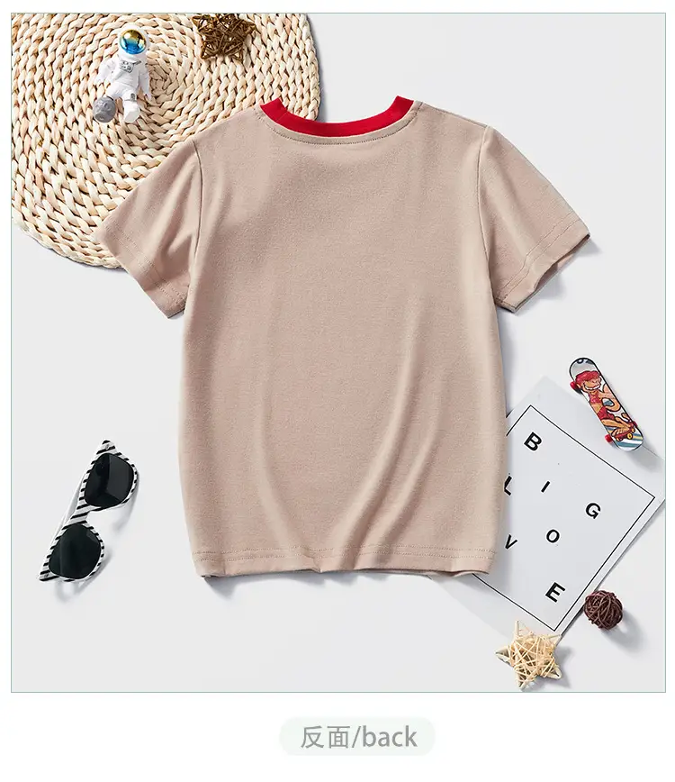 Littlebitty 2025 Kids T-Shirt Beige Cotton Medium Small — feature 3