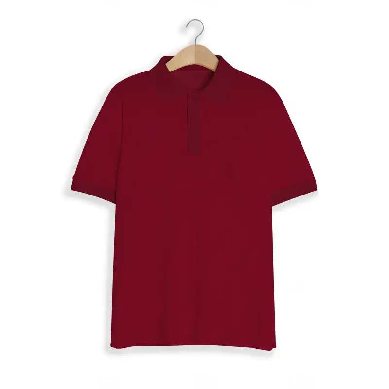 Men's Black Waffled Polo Shirt Collar Summer — feature 15