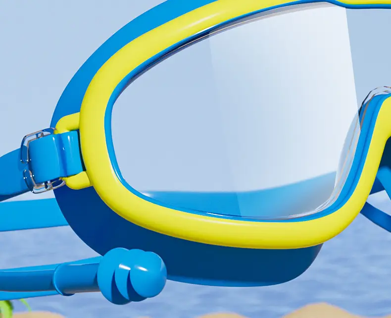 Swimming Goggles Waterproof Anti-fog HD Professional Men's and Women's Large Frame Swimming Glasses Swimming Cap Children's Swimming Eye Protection Diving Goggles — feature 6