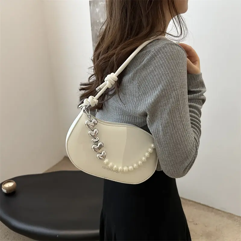 Pearl Embellished Shoulder Bag for Women - Image 8