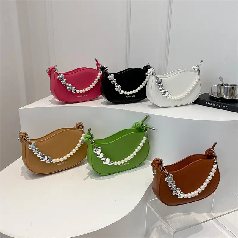 Pearl Embellished Shoulder Bag for Women - Image 10