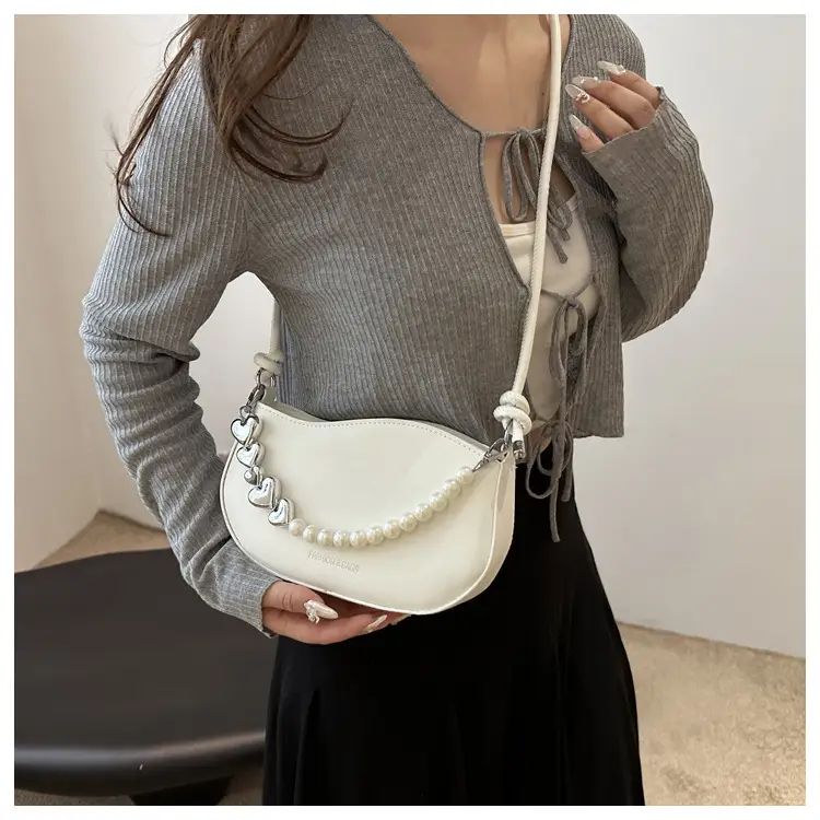 Pearl Embellished Shoulder Bag for Women — feature 13