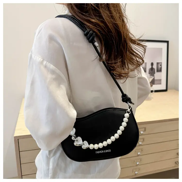 Pearl Embellished Shoulder Bag for Women — feature 21