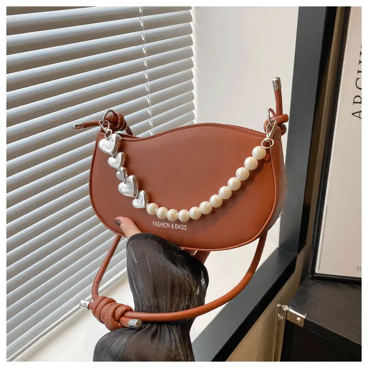 Pearl Embellished Shoulder Bag for Women — feature 24