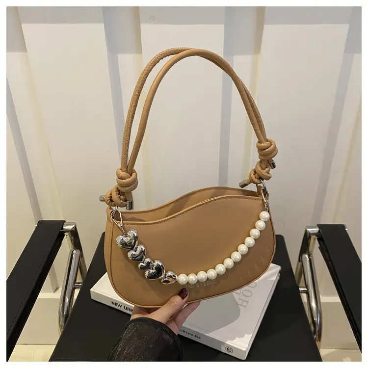 Pearl Embellished Shoulder Bag for Women — feature 32