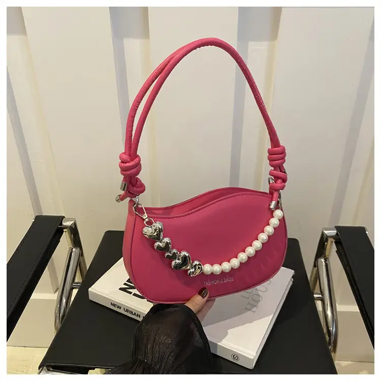 Pearl Embellished Shoulder Bag for Women — feature 33
