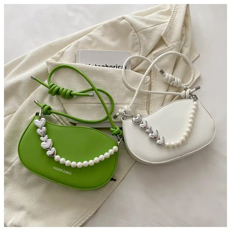 Pearl Embellished Shoulder Bag for Women — feature 34