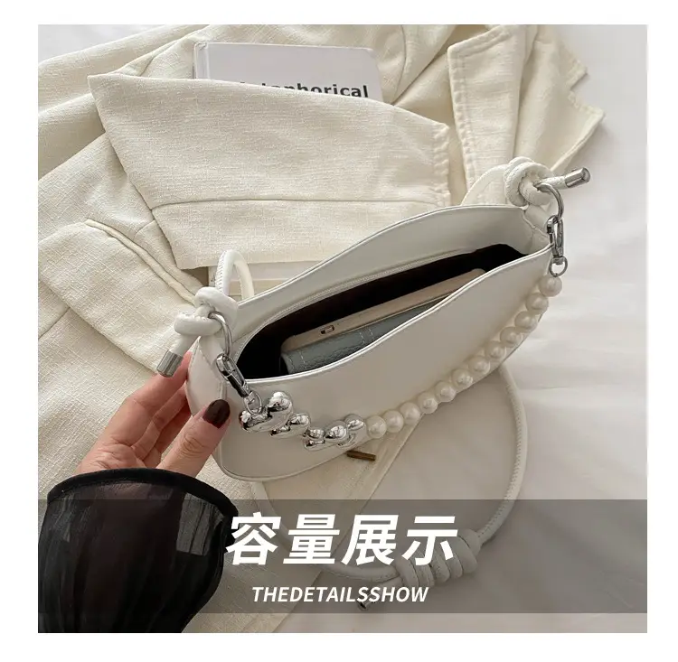 Pearl Embellished Shoulder Bag for Women — feature 8