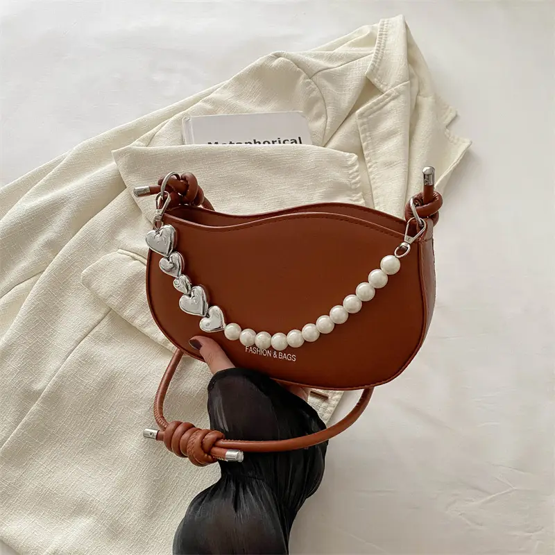 Pearl Embellished Shoulder Bag for Women - Image 2