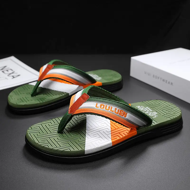 Trendy Flip-Flops 2025 Cross-Border Men's Summer Slippers Large Size Trendy Shoes Outdoor Beach Shoes Men's Thong Sandals - Image 7