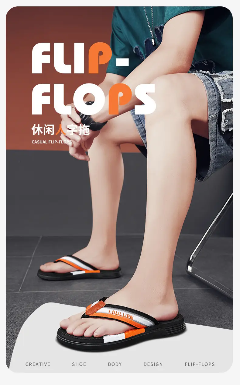 Trendy Flip-Flops 2025 Cross-Border Men's Summer Slippers Large Size Trendy Shoes Outdoor Beach Shoes Men's Thong Sandals — feature 1