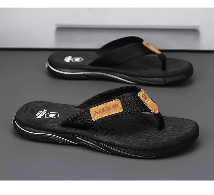 Men Green Slip-On Flip Flops Summer Casual Non-Slip — feature 21