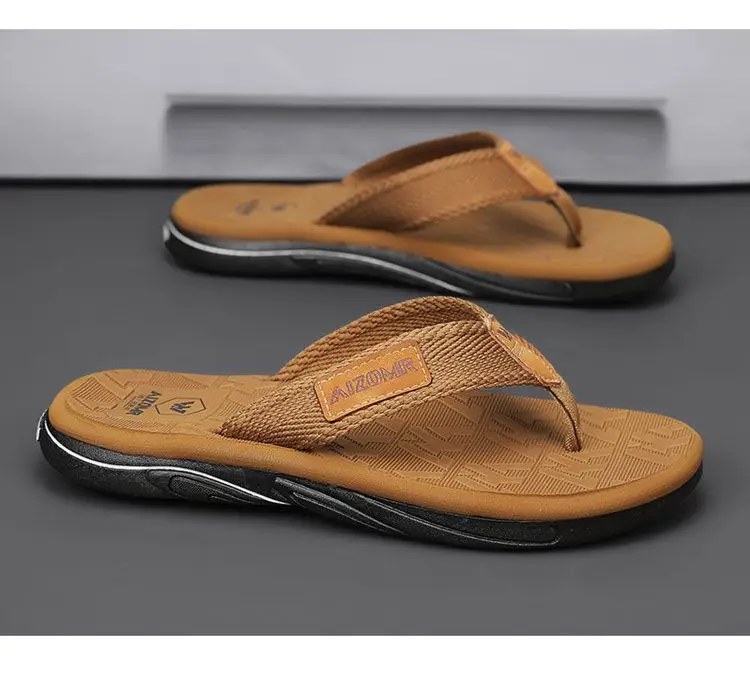 Men Green Slip-On Flip Flops Summer Casual Non-Slip — feature 23