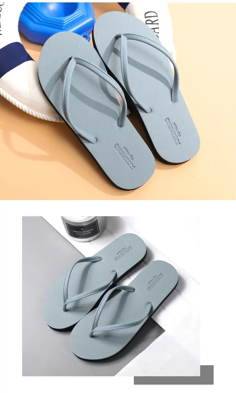 2024 Men Black Rubber Flip Flops Casual Sandals — feature 10