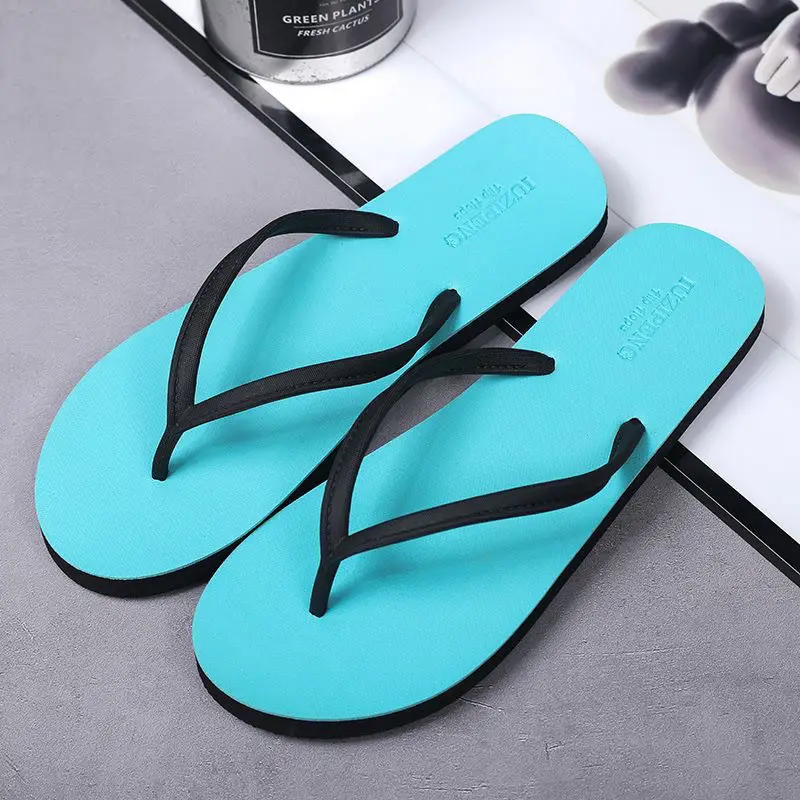 2024 Men Black Rubber Flip Flops Casual Sandals — feature 12