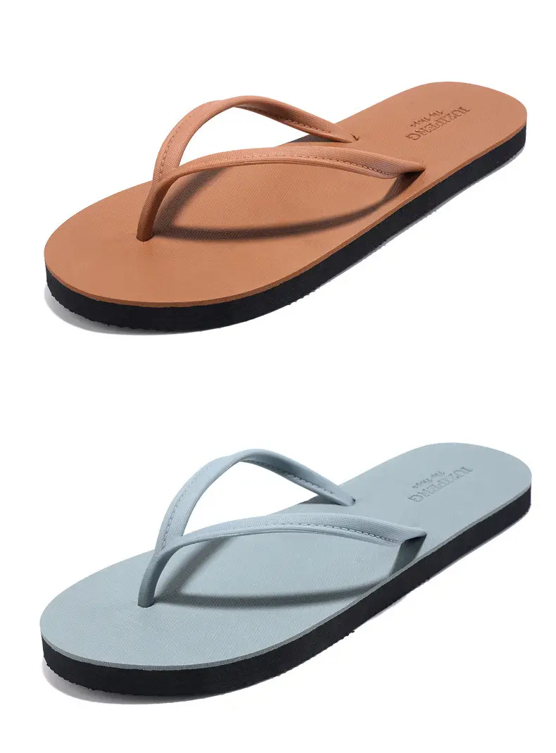 2024 Men Black Rubber Flip Flops Casual Sandals — feature 2
