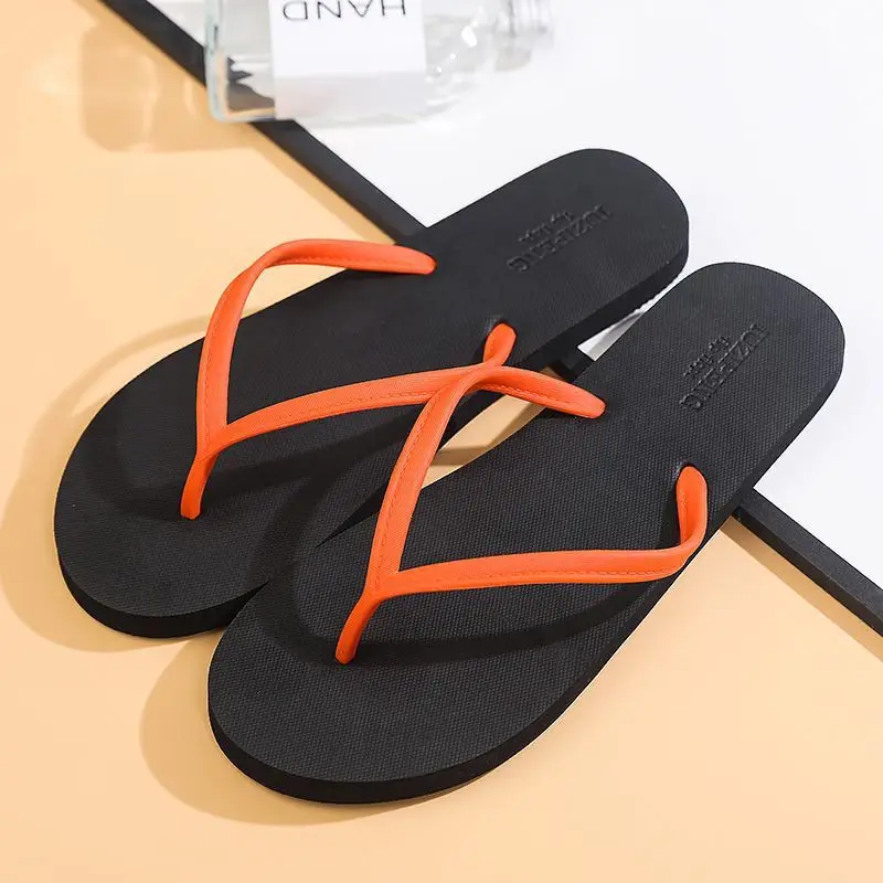 2024 Men Black Rubber Flip Flops Casual Sandals - Image 17