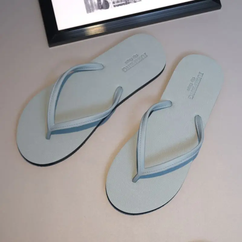 2024 Men Black Rubber Flip Flops Casual Sandals - Image 6