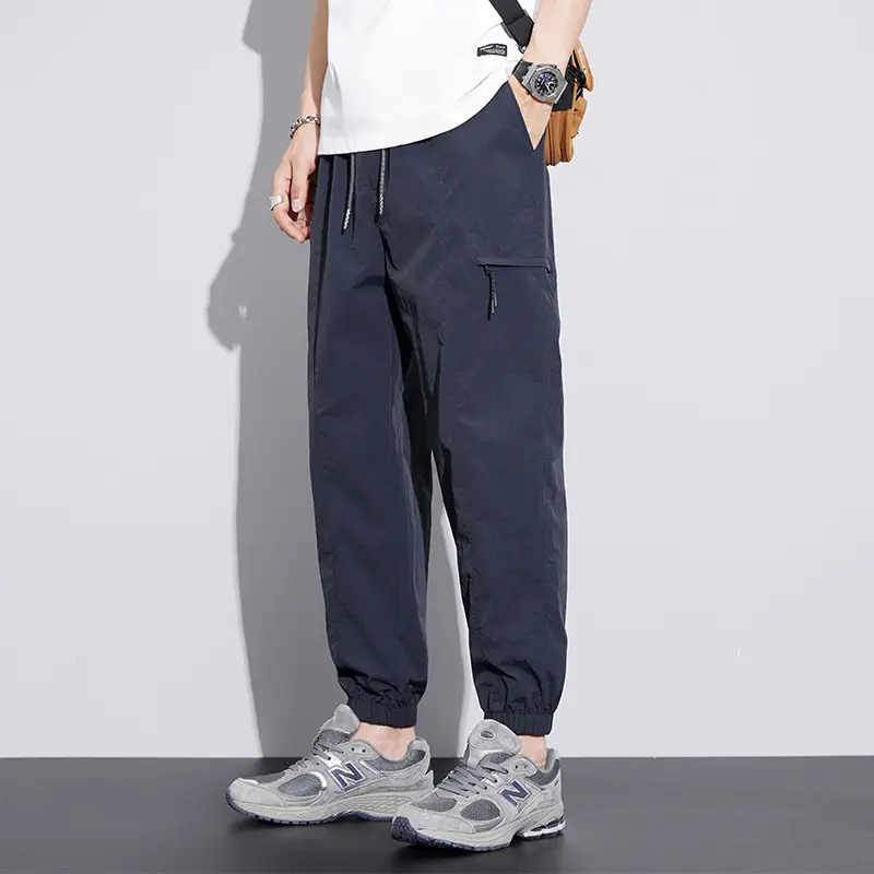 Men's Summer Thin Straight Overalls with 4 Pockets