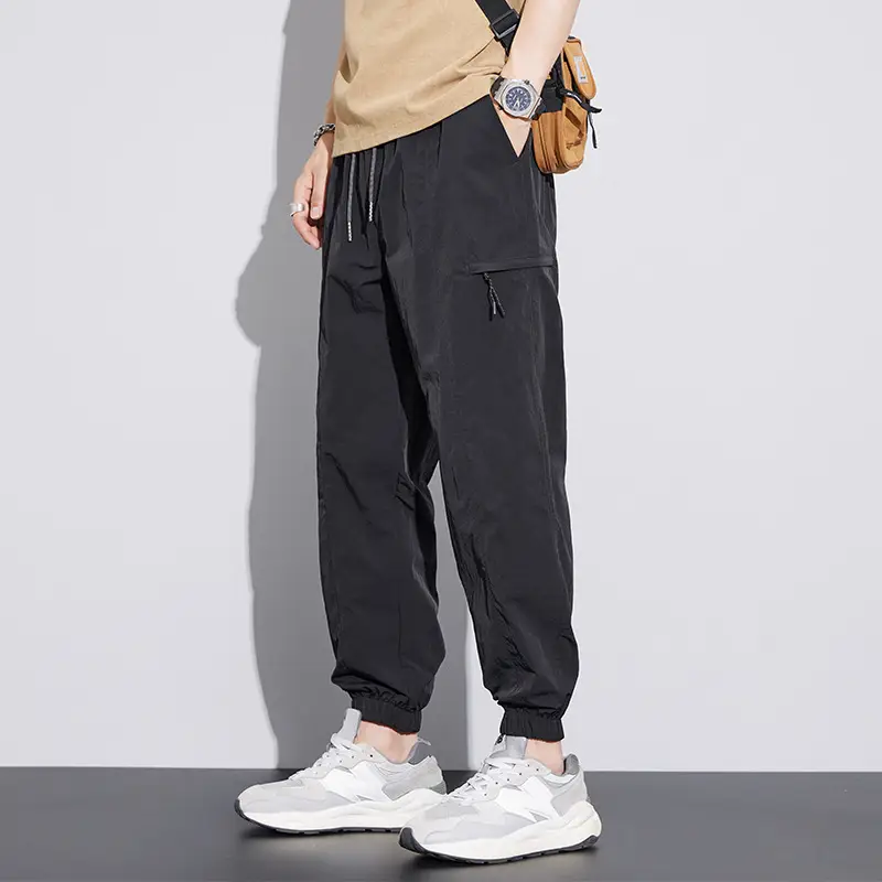 Men's Summer Thin Straight Overalls with 4 Pockets