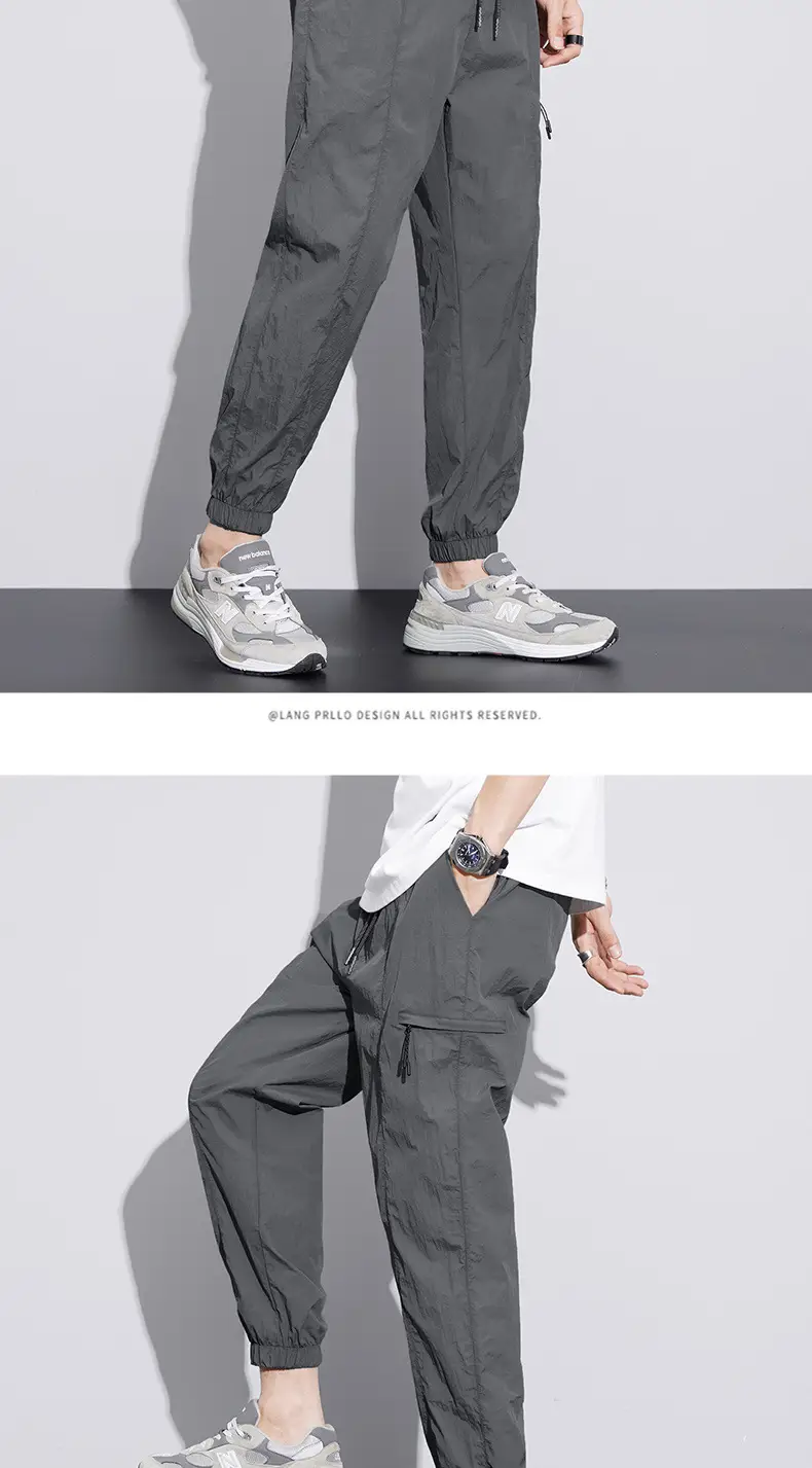 Men's Summer Thin Straight Overalls with 4 Pockets — feature 9