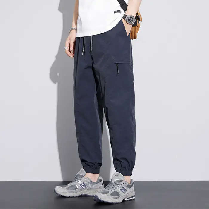Men's Summer Thin Straight Overalls with 4 Pockets