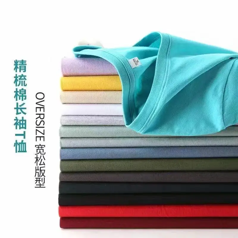 Black Long Sleeve T-Shirt Solid Color Base Layer Autumn Shirt - Image 11