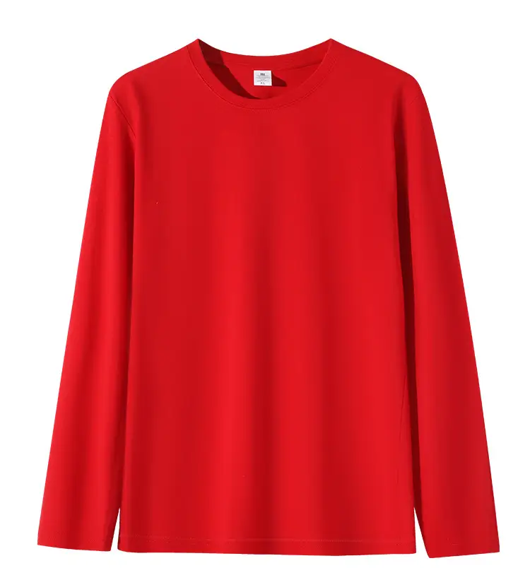 Black Long Sleeve T-Shirt Solid Color Base Layer Autumn Shirt - Image 5