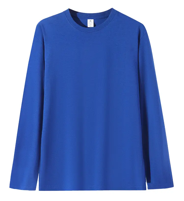 Black Long Sleeve T-Shirt Solid Color Base Layer Autumn Shirt - Image 6