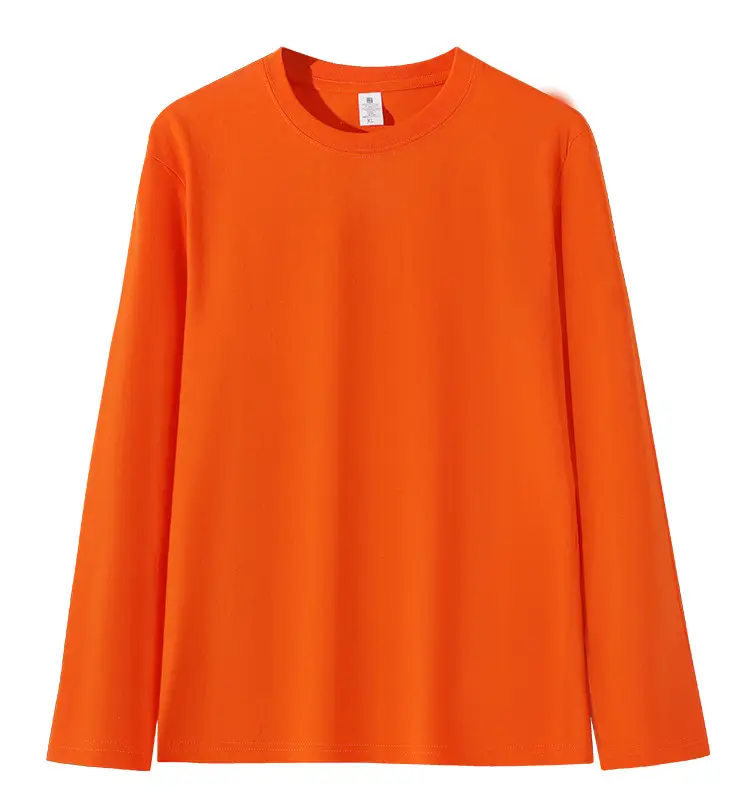 Black Long Sleeve T-Shirt Solid Color Base Layer Autumn Shirt - Image 7