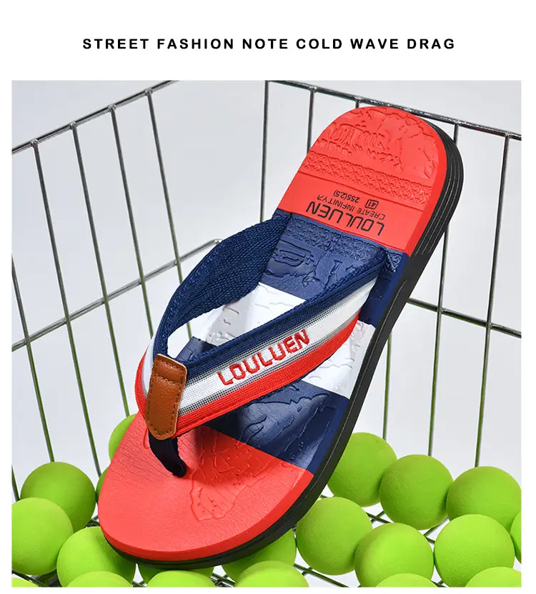 Cross-border flip-flops men's beach slippers men's summer non-slip outer wear flip-flop in stock wholesale Flip-flops — feature 11