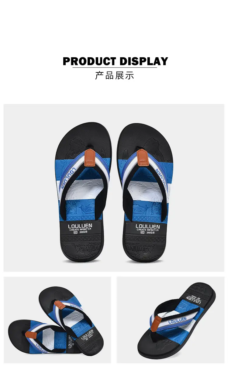 Cross-border flip-flops men's beach slippers men's summer non-slip outer wear flip-flop in stock wholesale Flip-flops — feature 20