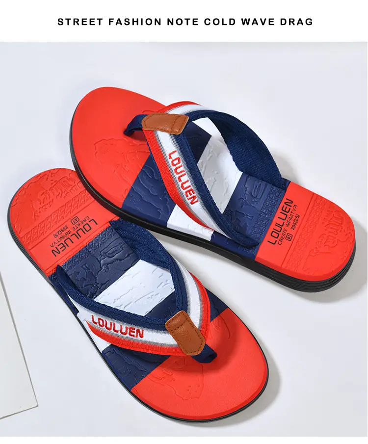 Cross-border flip-flops men's beach slippers men's summer non-slip outer wear flip-flop in stock wholesale Flip-flops — feature 4