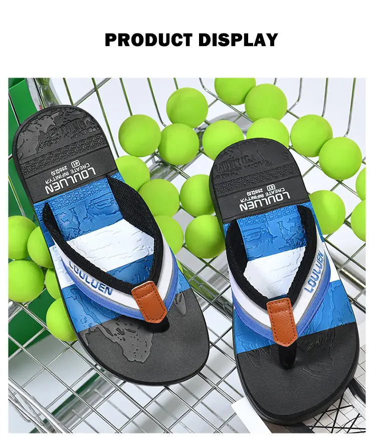 Cross-border flip-flops men's beach slippers men's summer non-slip outer wear flip-flop in stock wholesale Flip-flops — feature 8