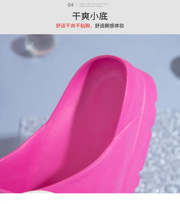 Women's Thick-Soled Slippers, Birkenstock-Style Double-Strap Height-Increasing Buckle Sandals, High-Heeled Casual Versatile Height-Increasing and Slimming Slippers — feature 9
