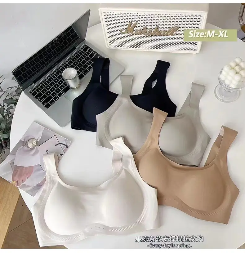 Women's Thin Underwear Summer Sandwich Soft Support Jelly Glue Anti-Sagging — feature 3