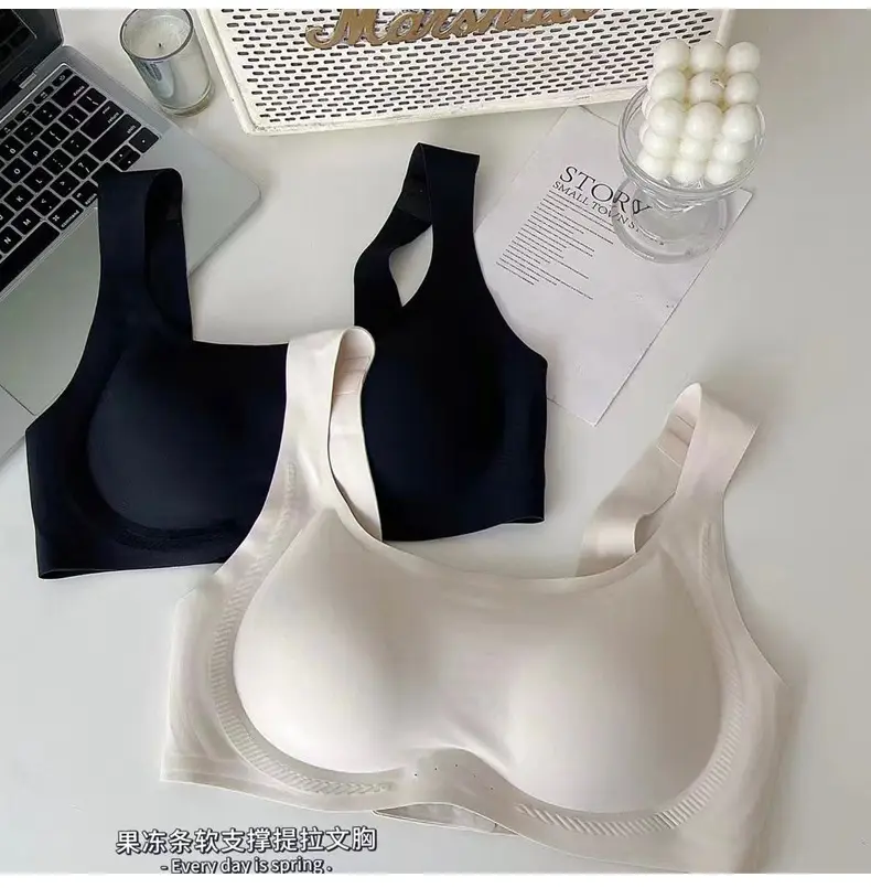 Women's Thin Underwear Summer Sandwich Soft Support Jelly Glue Anti-Sagging — feature 4