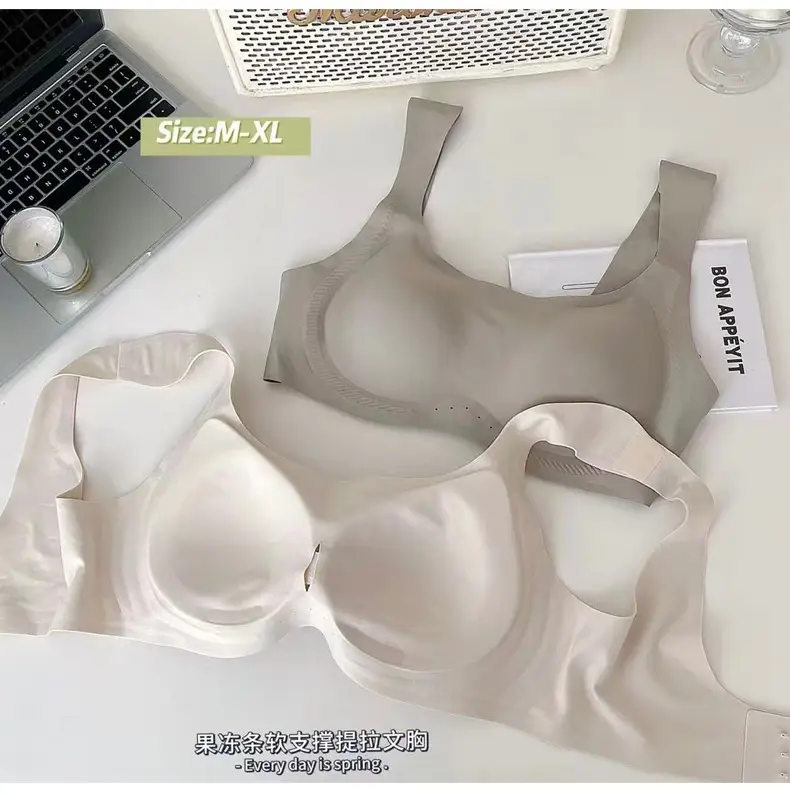 Women's Thin Underwear Summer Sandwich Soft Support Jelly Glue Anti-Sagging — feature 5