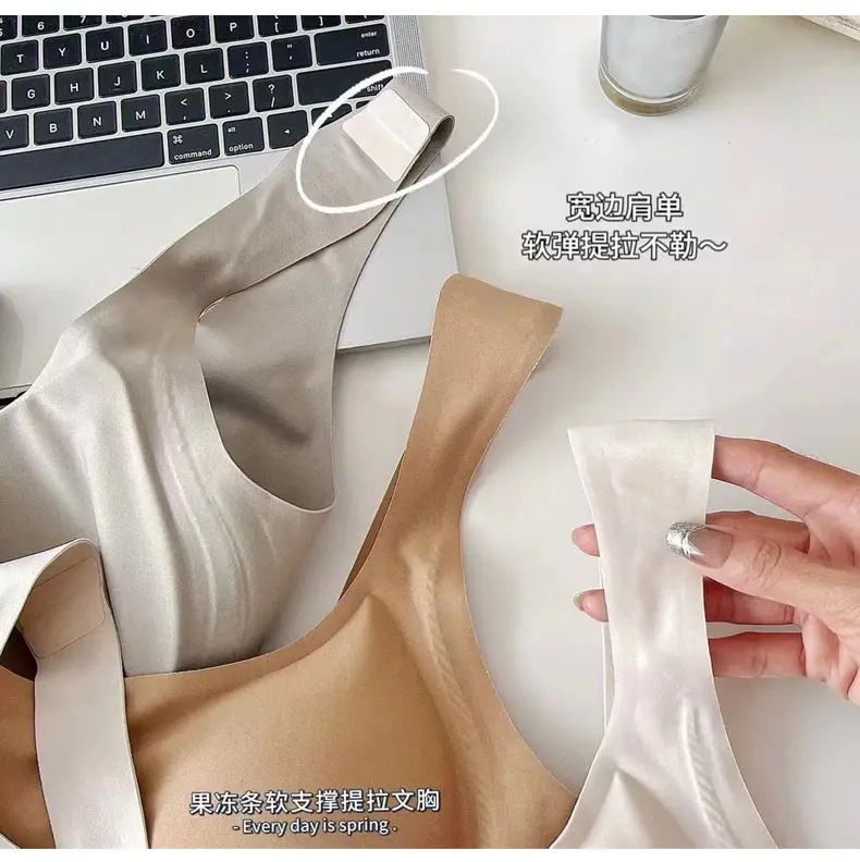 Women's Thin Underwear Summer Sandwich Soft Support Jelly Glue Anti-Sagging — feature 8