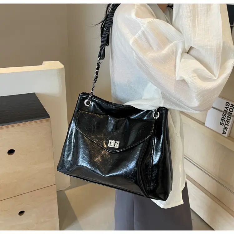 2024 Black PU Leather Shoulder Bag for Women — feature 21