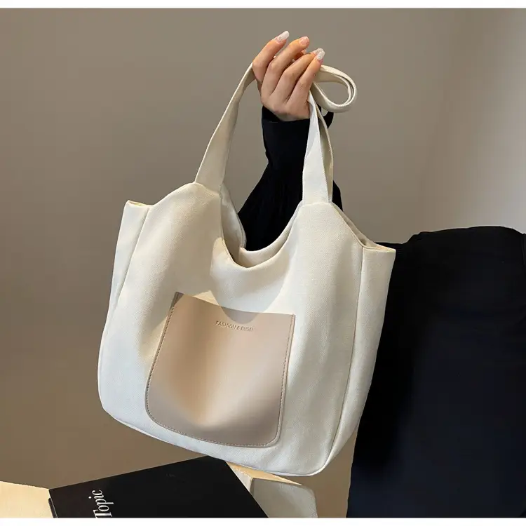 Women's Black Canvas Shoulder Bag 2025 — feature 14