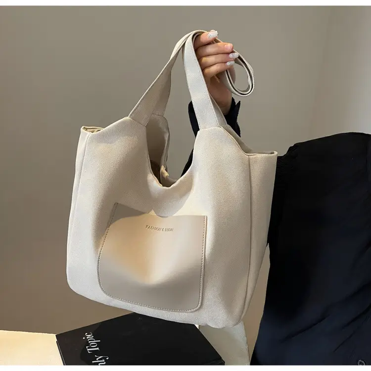 Women's Black Canvas Shoulder Bag 2025 — feature 17