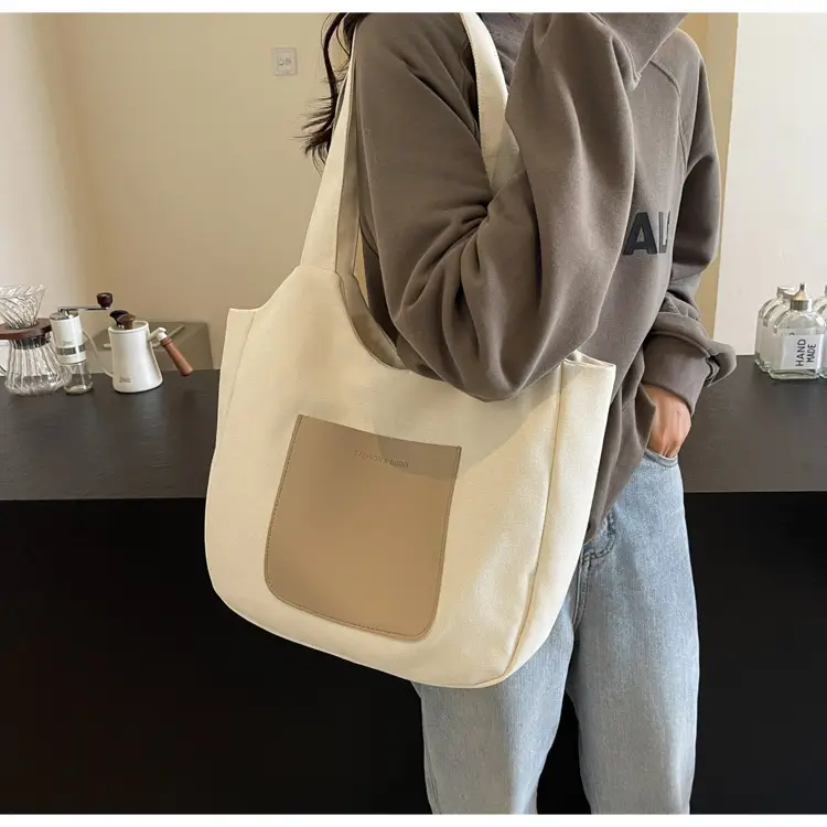 Women's Black Canvas Shoulder Bag 2025 — feature 19