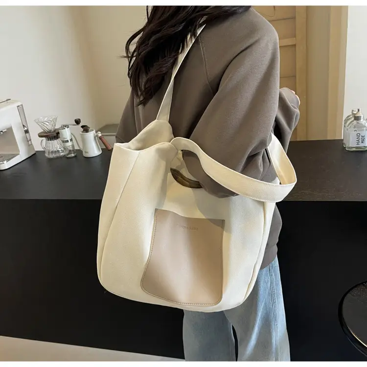 Women's Black Canvas Shoulder Bag 2025 — feature 26