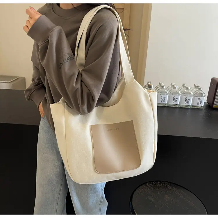 Women's Black Canvas Shoulder Bag 2025 — feature 28