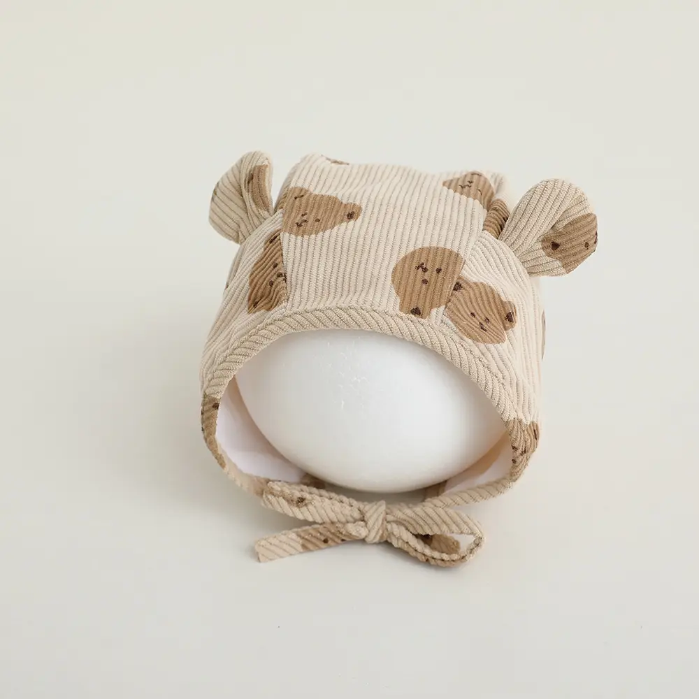 Baby Cartoon Corduroy Hats Sunshade Cap Autumn Winter — feature 7