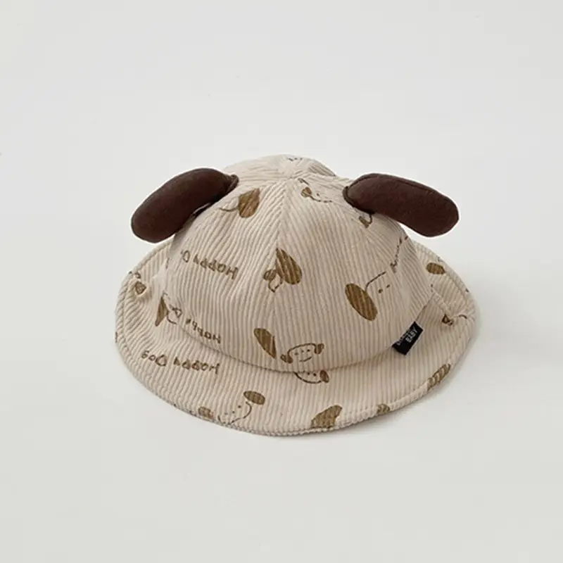 Baby Cartoon Corduroy Hats Sunshade Cap Autumn Winter - Image 11
